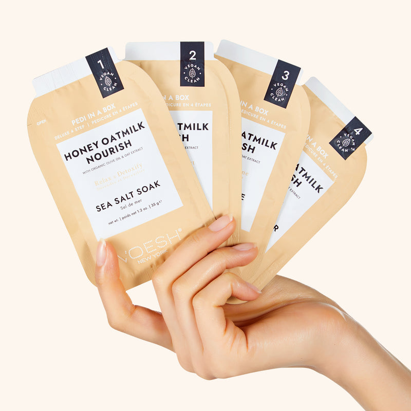 Voesh - Pedi in a Box 4 Steps Honey Oatmilk (box/50pcs)