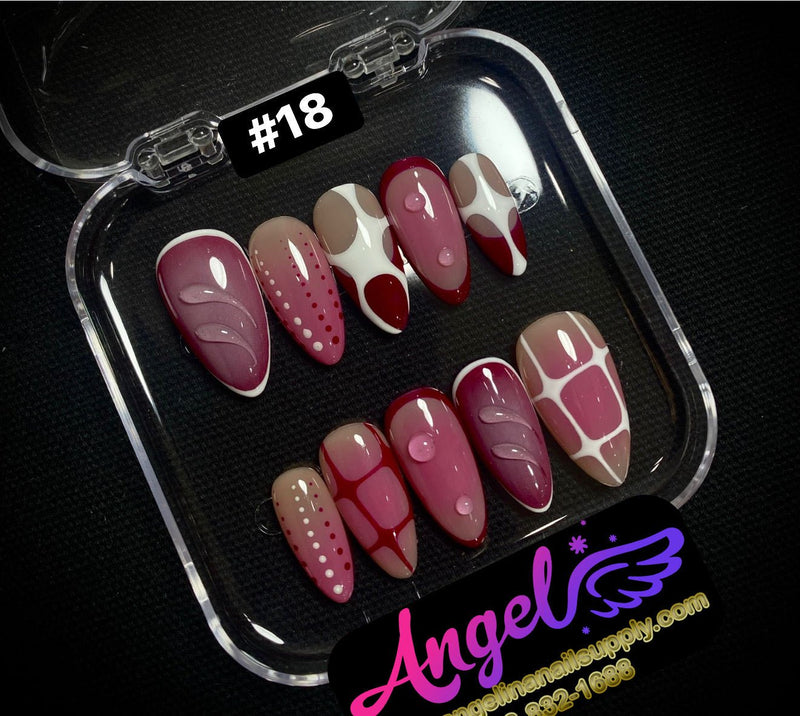 Angelina Handmade Custom Press-On | 001-029 - Angelina Nail Supply NYC