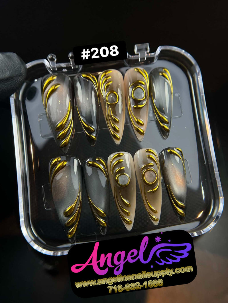 Angelina Handmade Custom Press-On | 180-209 - Angelina Nail Supply NYC