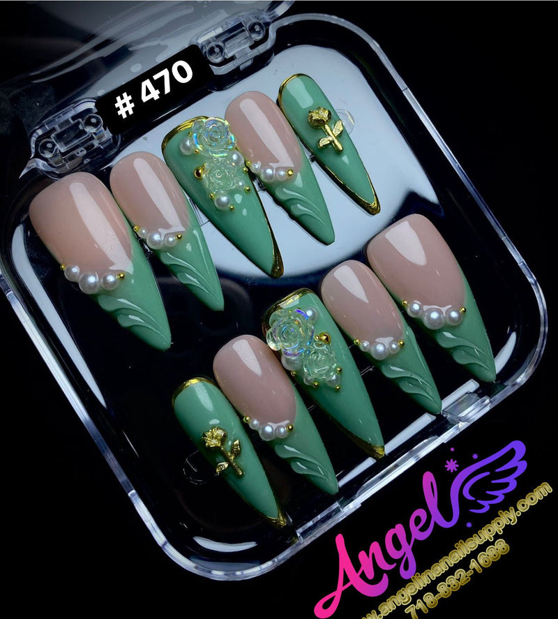 Angelina Handmade Custom Press-On | 450-479 - Angelina Nail Supply NYC