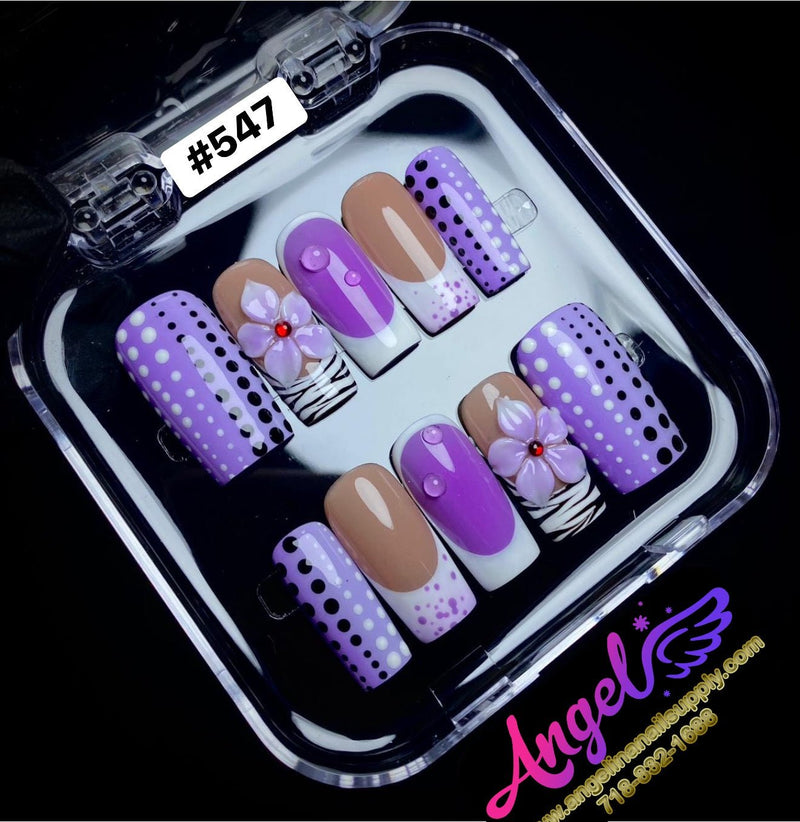 Angelina Handmade Custom Press-On 547 - Angelina Nail Supply NYC