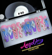 Angelina Handmade Custom Press-On | Long Nail Design 060-089 - Angelina Nail Supply NYC