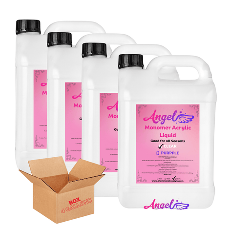 Angelina Liquid Acrylic Monomer - New Clear v.2 (Box / 4 Gallons) - Angelina Nail Supply NYC