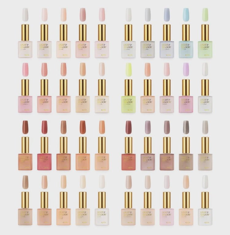 Aprés Gel Sheer Couleur Light and Shadow 40 Color Collection - Angelina Nail Supply NYC