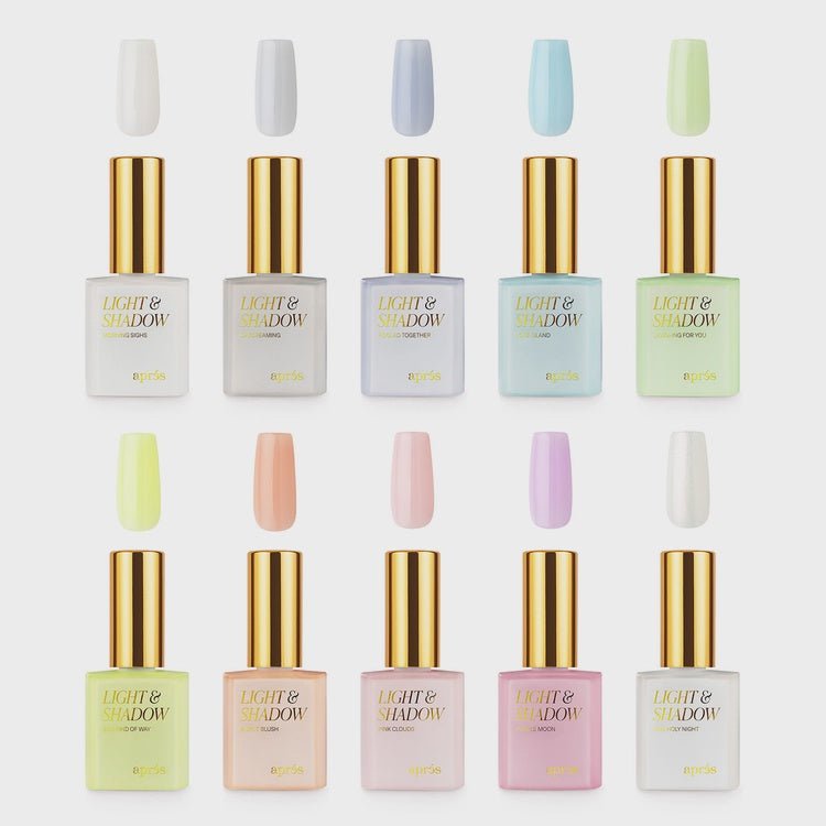 Aprés Gel Sheer Couleur Summer - Set of 10 - Angelina Nail Supply NYC