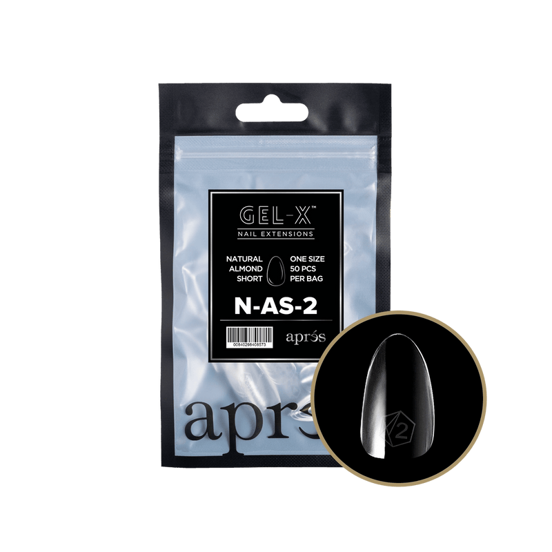 Aprés Gel-X® Natural Almond Short Refill Bag (50pcs/pack) - Angelina Nail Supply NYC