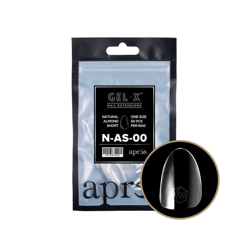 Aprés Gel-X® Natural Almond Short Refill Bag (50pcs/pack) - Angelina Nail Supply NYC