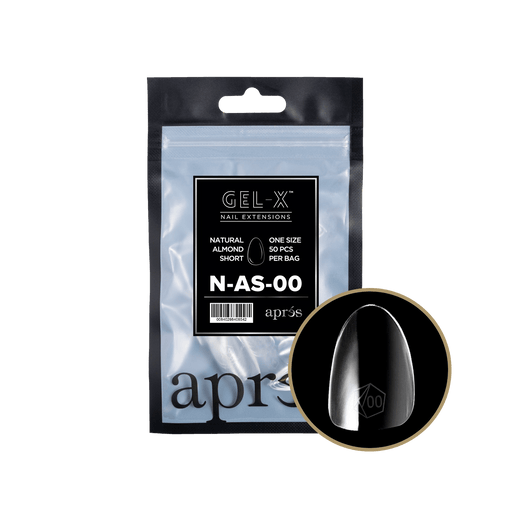 Aprés Gel-X® Natural Almond Short Refill Bag (50pcs/pack) - Angelina Nail Supply NYC