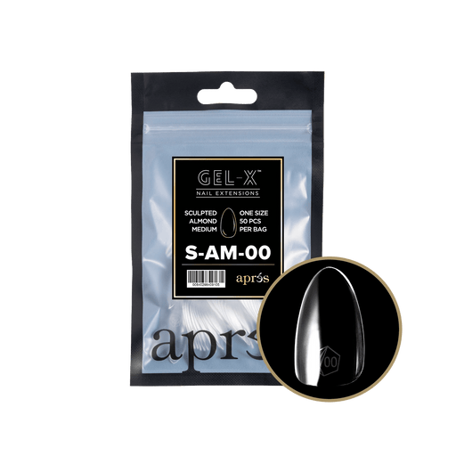 Aprés Gel-X® Sculpted Almond Medium Refill Bag (50pcs/pack) - Angelina Nail Supply NYC