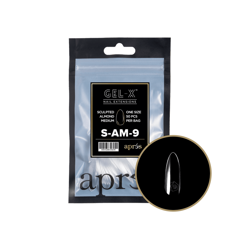 Aprés Gel-X® Sculpted Almond Medium Refill Bag (50pcs/pack) - Angelina Nail Supply NYC