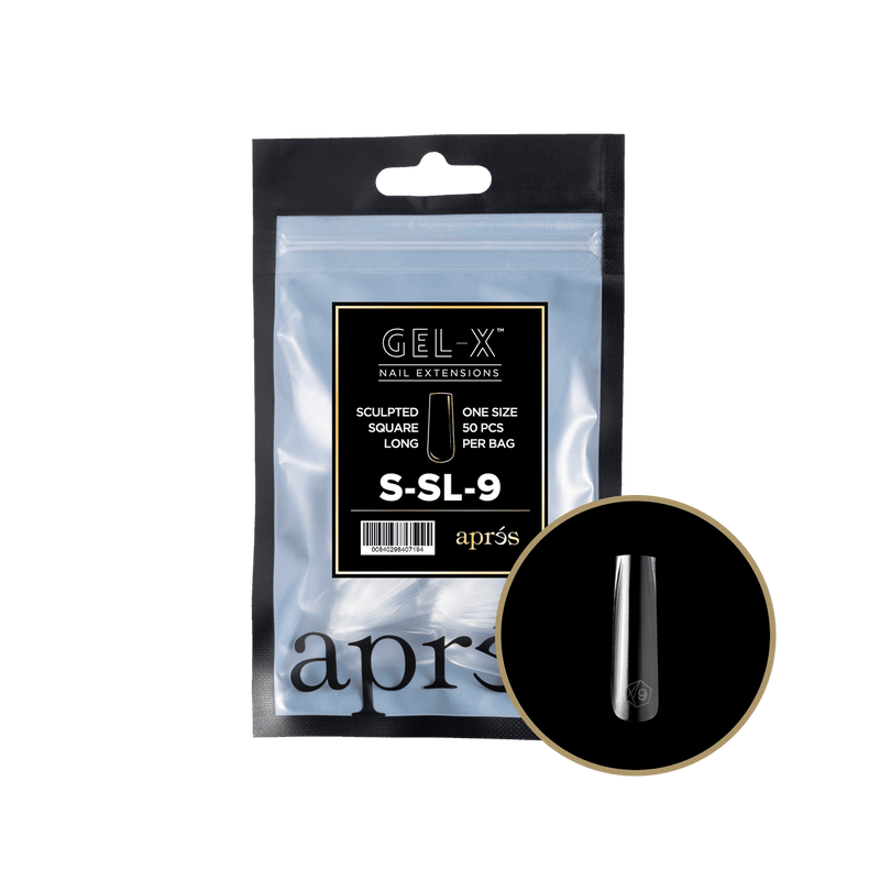 Aprés Gel-X® Sculpted Square Long Refill Bag (50pcs/pack) - Angelina Nail Supply NYC