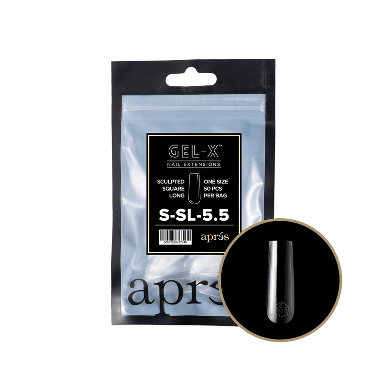 Aprés Gel-X® Sculpted Square Long Refill Bag (50pcs/pack) - Angelina Nail Supply NYC