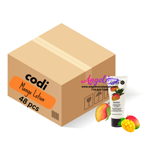 Codi Lotion Tube Mango 3.3oz (Box/48 Tubes) - Angelina Nail Supply NYC