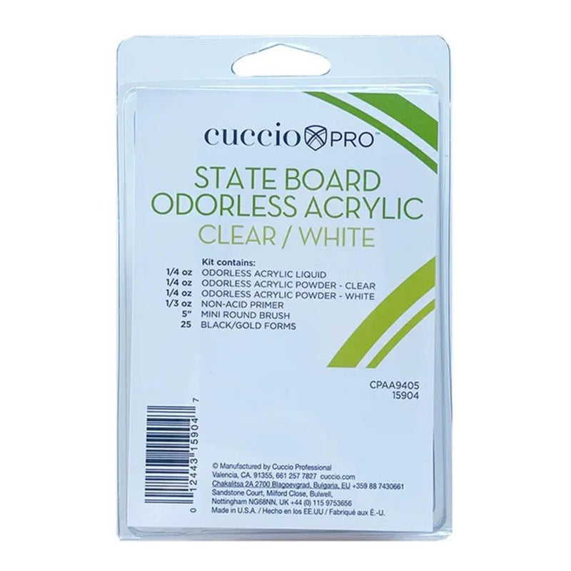 Cuccio Stateboard Odorless Acrylic Test Kit - Angelina Nail Supply NYC