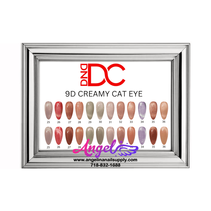 DC 9D Cat Eyes Collection Creamy Set 12 colors 25 - 36 GEL ONLY - Angelina Nail Supply NYC