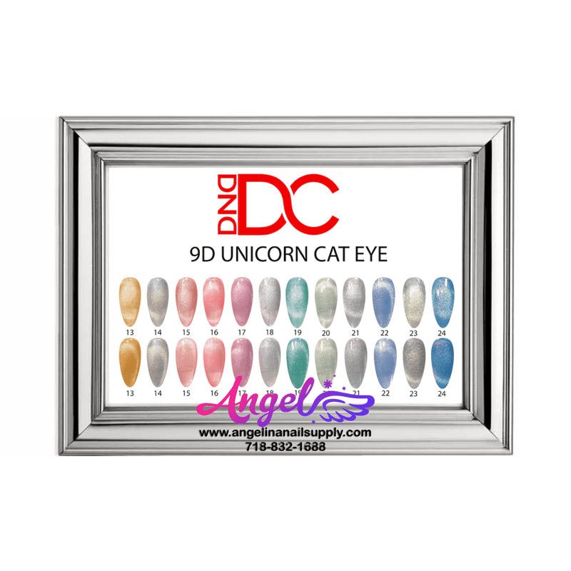 DC 9D Cat Eyes Collection Unicorn Set 12 colors 13 - 24 GEL ONLY - Angelina Nail Supply NYC