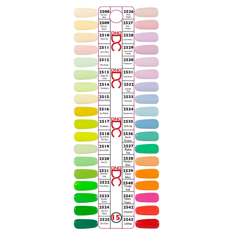 DC15 Free Spirit Collection 15 (Full Set 36 Colors 2508 - 2543) - Angelina Nail Supply NYC