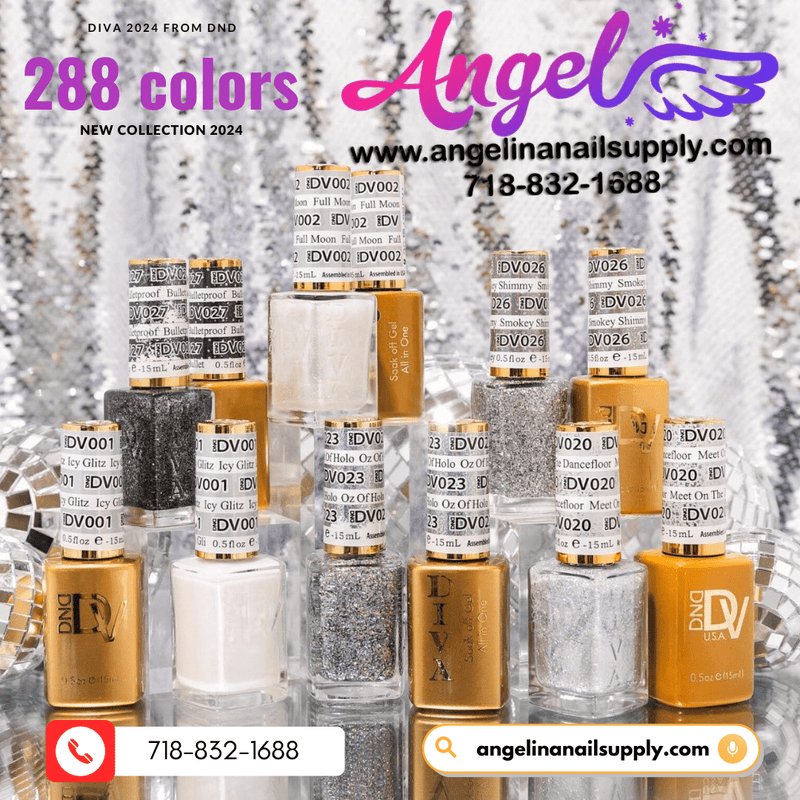 DIVA 1 Mirrorball Collection (36 Duo colors) - Angelina Nail Supply NYC