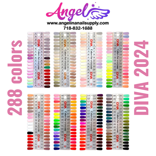 DIVA Full 288 colors - Angelina Nail Supply NYC