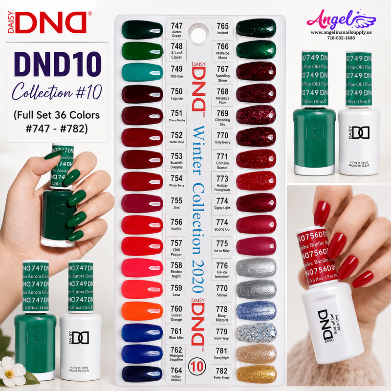 Bộ sưu tập DND10 #10 (Bộ đầy đủ 36 màu #747 - #782)