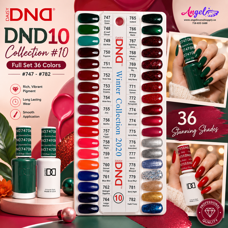 Bộ sưu tập DND10 #10 (Bộ đầy đủ 36 màu #747 - #782)