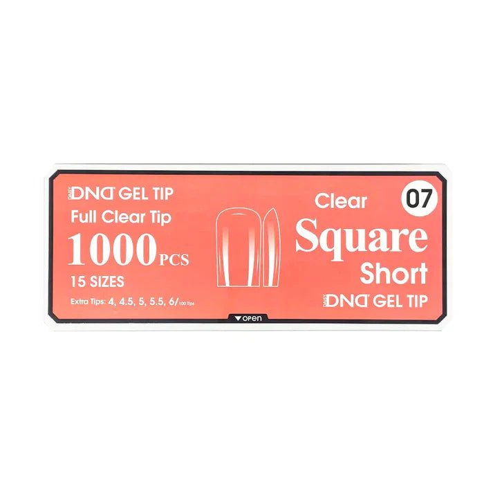 DND Clear Gel Tips - Pro Box (1000pcs) - Angelina Nail Supply NYC