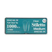 DND Clear Gel Tips - Pro Box (1000pcs) - Angelina Nail Supply NYC