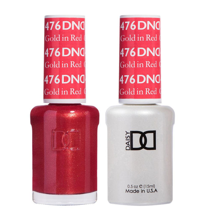 Dnd Gel 476 Gold In Red - Angelina Nail Supply NYC