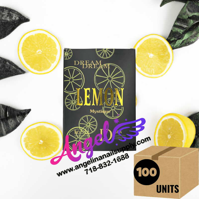 Dream Dream Mystique Spa 4 in 1 Lemon (box/100packs) - Angelina Nail Supply NYC
