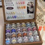 Mirror Chrome Powder Set 24 Colors - Angelina Nail Supply NYC