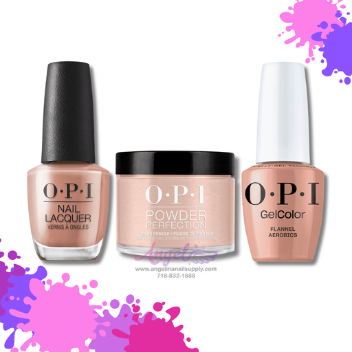 OPI 3in1 combo DP-GC-NL F027 Flannel Aerobics - Angelina Nail Supply NYC