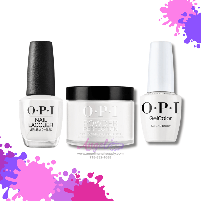 OPI 3in1 combo DP-GC-NL L00 ALPINE SNOW - Angelina Nail Supply NYC