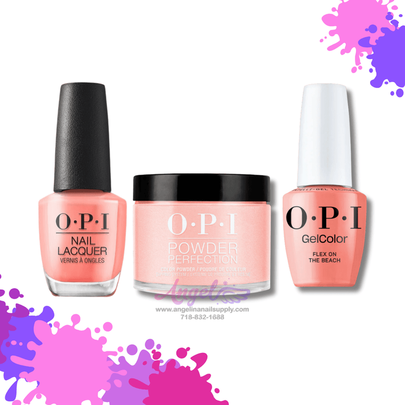 OPI 3in1 combo DP-GC-NL P005 FLEX ON THE BEACH - Angelina Nail Supply NYC