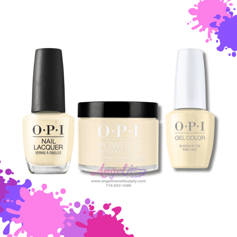 OPI 3in1 combo DP-GC-NL S003 BLINDED BY THE RING LIGHT - Angelina Nail Supply NYC