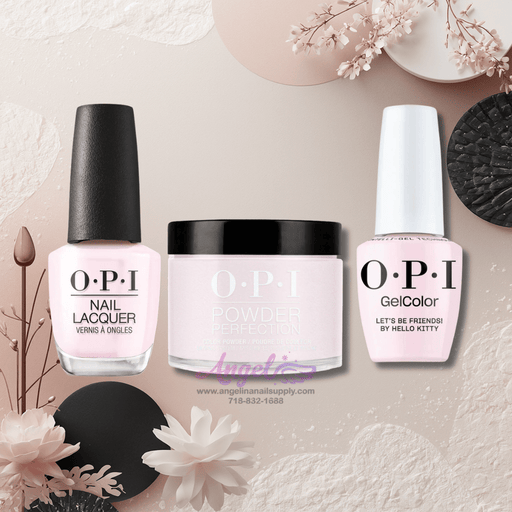 OPI 3in1 combo DP-GCT-NL H82 LET'S BE FRIENDS! - Angelina Nail Supply NYC