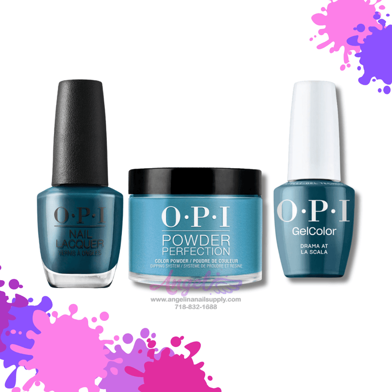 OPI 3in1 combo DP-GCT-NL MI04 DRAMA AT LA SCALA - Angelina Nail Supply NYC