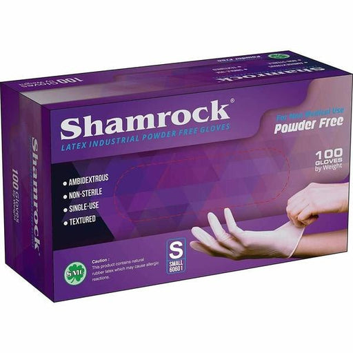 Shamrock Latex Gloves Powder Free - Angelina Nail Supply NYC