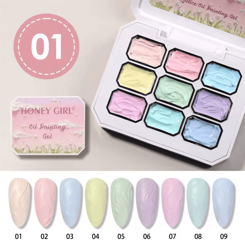 Solid Cream Gel Palette – Bright Pop Collection - Angelina Nail Supply NYC