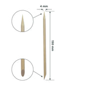 Staleks Wooden Orange Stick Long/150 mm (100 pcs) - Angelina Nail Supply NYC