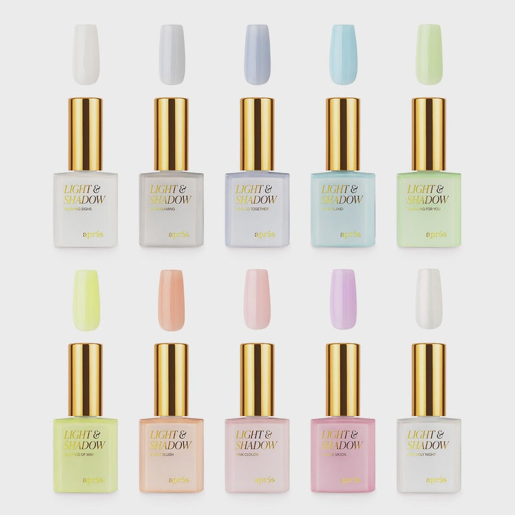 Aprés Gel Sheer Couleur Summer - Set of 10