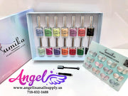 Sumika Starry Glimmer Cateye Set 12 Color 1 Base 1 Top 2 Magnets - Angelina Nail Supply NYC