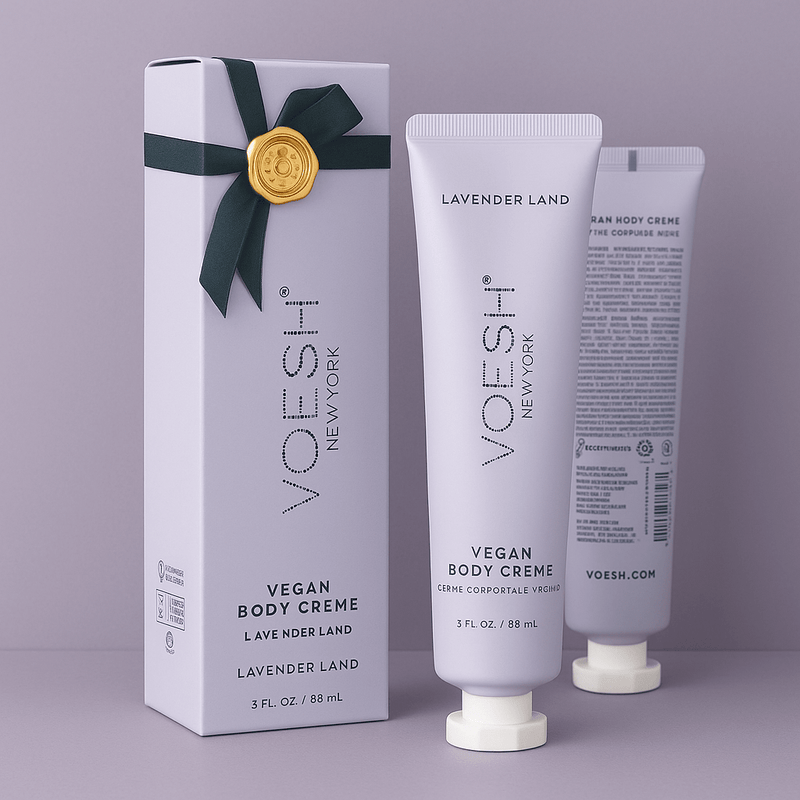Voesh Lavender Relieve Vegan Body & Hand Creme 3 Fl.Oz. - Angelina Nail Supply NYC