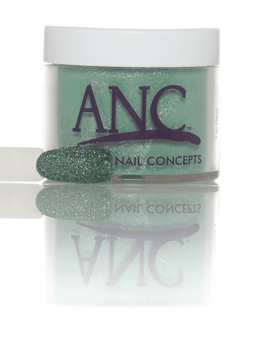 ANC Dip Powder 070 DEEP GREEN GLITTER - Angelina Nail Supply NYC
