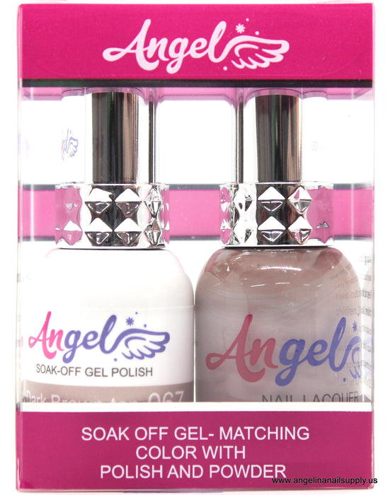 Angel Gel Duo G067 DARK BROWN TAN - Angelina Nail Supply NYC