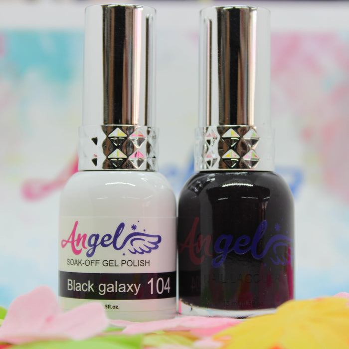 Angel Gel Duo G104 BLACK GALAXY - Angelina Nail Supply NYC