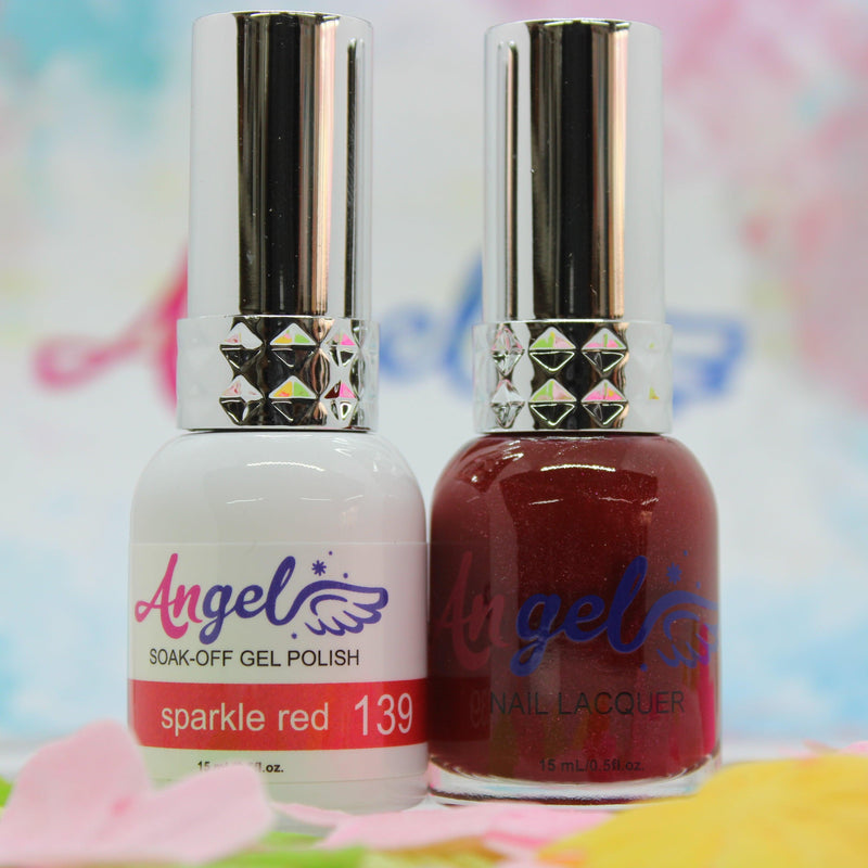 Angel Gel Duo G139 SPARKLE RED - Angelina Nail Supply NYC