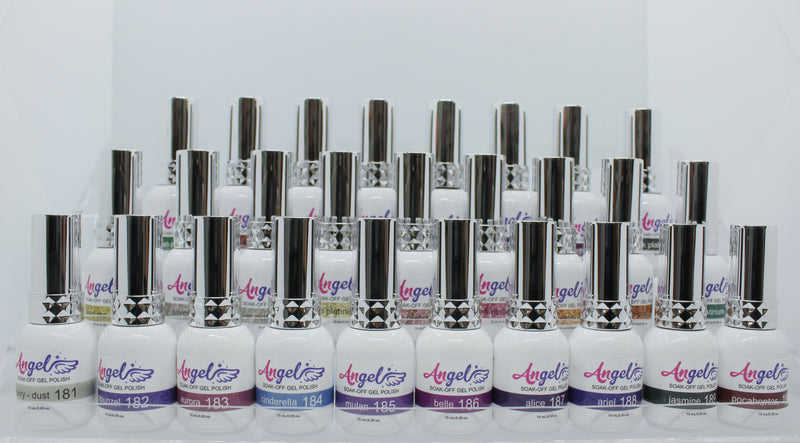 Angel Hologram & Platinum Full Set ( 27 colors ) - Angelina Nail Supply NYC
