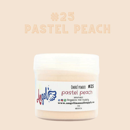 Angel Ombre Powder 25 Pastel Peach - Angelina Nail Supply NYC