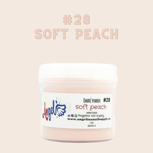 Angel Ombre Powder 28 Soft Peach - Angelina Nail Supply NYC