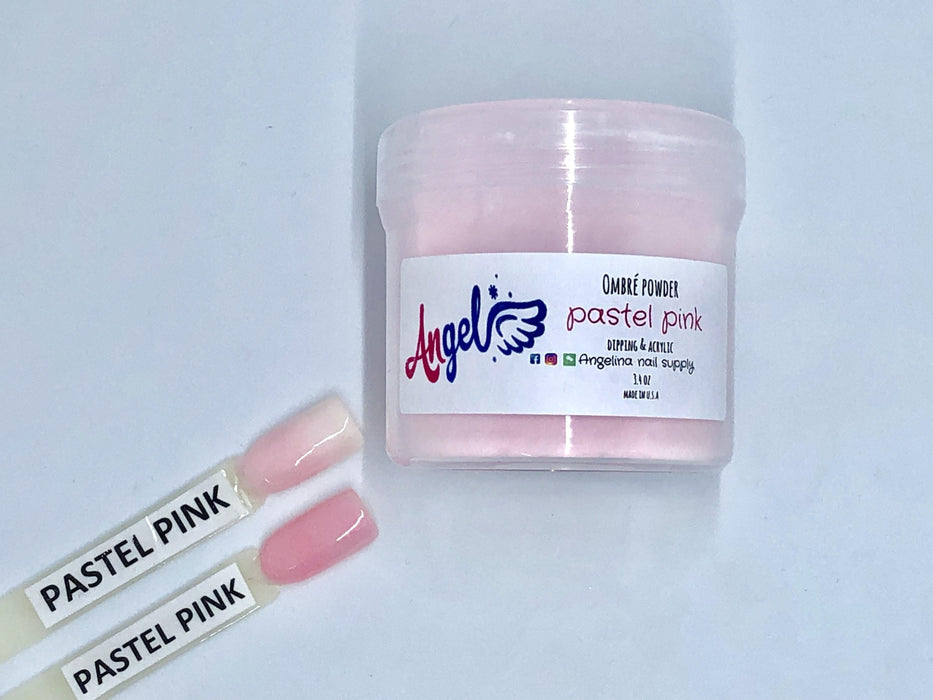 Angel Ombre Powder 36 Pastel Pink Glitter - Angelina Nail Supply NYC